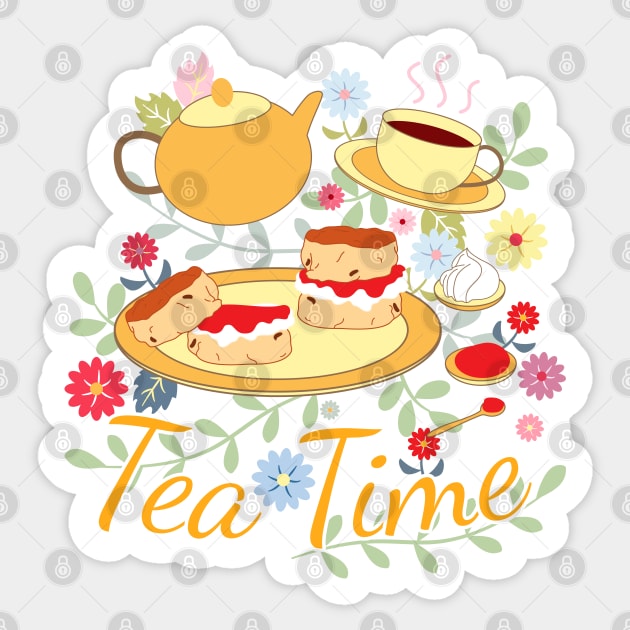 Tea Time Sticker by LulululuPainting